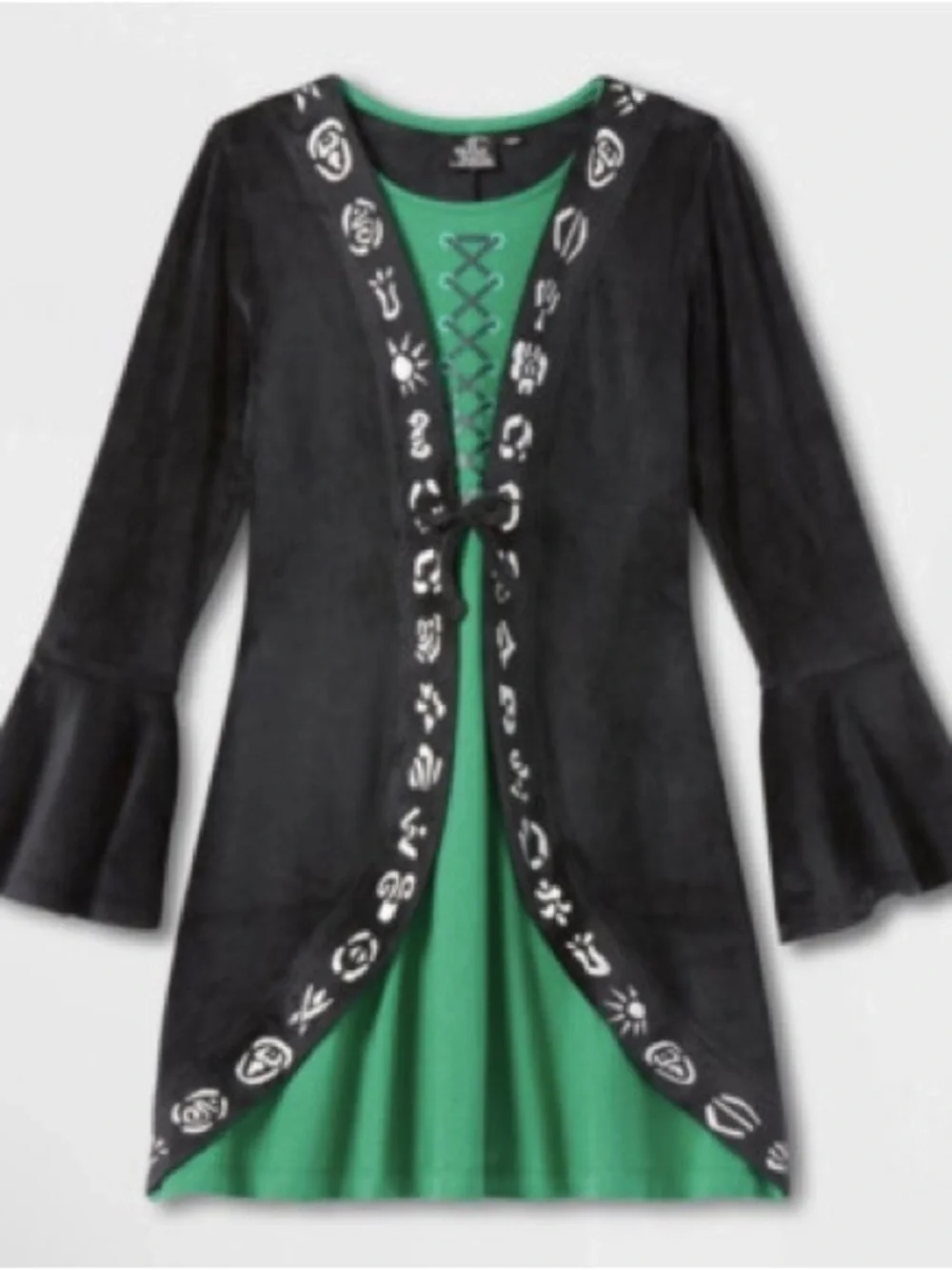 DISNEY GIRLS med 7/8 Costume Dress HOCUS POCUS Winnifred Velvet Dress Halloween